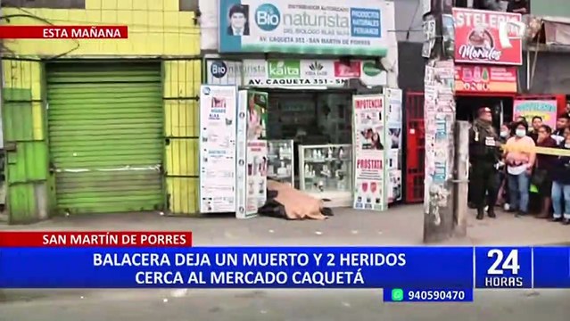 SMP: tiroteo entre bandas presuntamente dedicadas al cobro de cupos deja un muerto y dos heridos