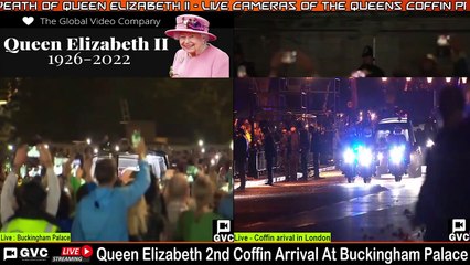 Download Video: Her Majesty Queen Elizabeth's Hearse, Arrives At Buckingham Palace