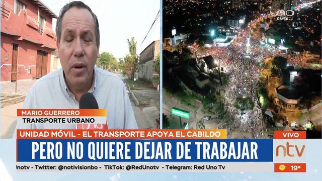 Transporte público dice apoyar cabildo por censo pero no paros cívicos. Pide al Gobierno que escuche las demandas de Santa Cruz.