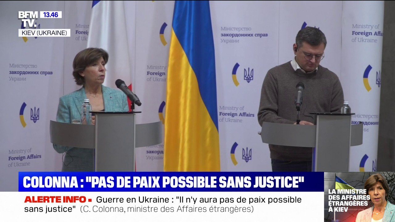 Catherine Colonna, ministre des Affaires étrangères, à Kiev: "La Russie est de plus en plus isolée"