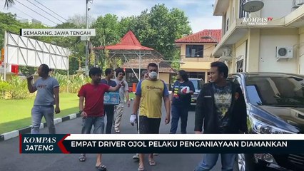 Empat Driver Ojol Pelaku Penganiayaan Diamankan