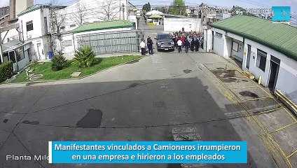 Manifestantes vinculados a Camioneros irrumpieron  en una empresa e hirieron a los empleados