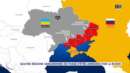 Le journal : Quatre régions Ukrainiennes en passe d'être annexées par la Russie !