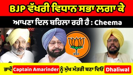 ਭਾਜਪਾ ਵੱਖਰੀ ਵਿਧਾਨ ਸਭਾ ਲਗਾ ਕੇ ਆਪਣਾ ਦਿਲ ਬਹਿਲਾ ਰਹੀ ਹੈ : Harpal Cheema