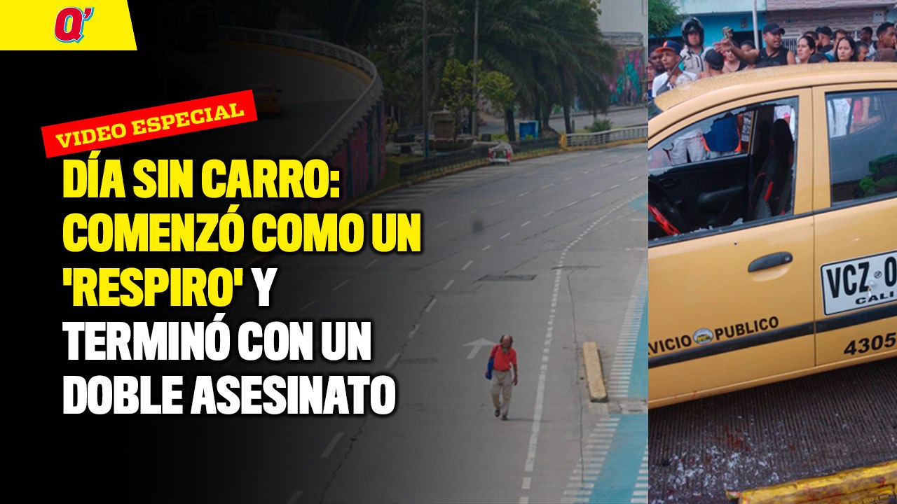 Día sin carro: comenzó como un 'respiro' y terminó con un doble asesinato | Qhubo Cali