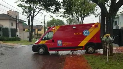 Idoso de 80 anos é socorrido após sofrer queda no Jardim Nova York