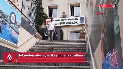 Tekneden ateş açan iki şüpheli gözaltına alındı