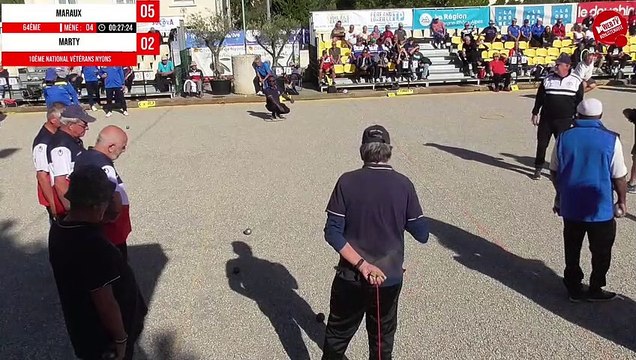 64e MARAUX vs MARTY : National à pétanque vétérans de Nyons 2022