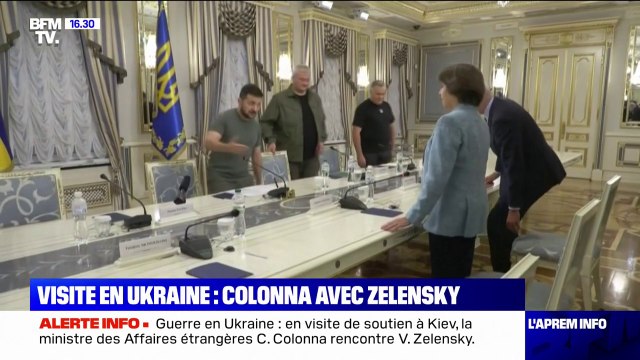 Ukraine: Catherine Colonna rencontre Volodymyr Zelensky