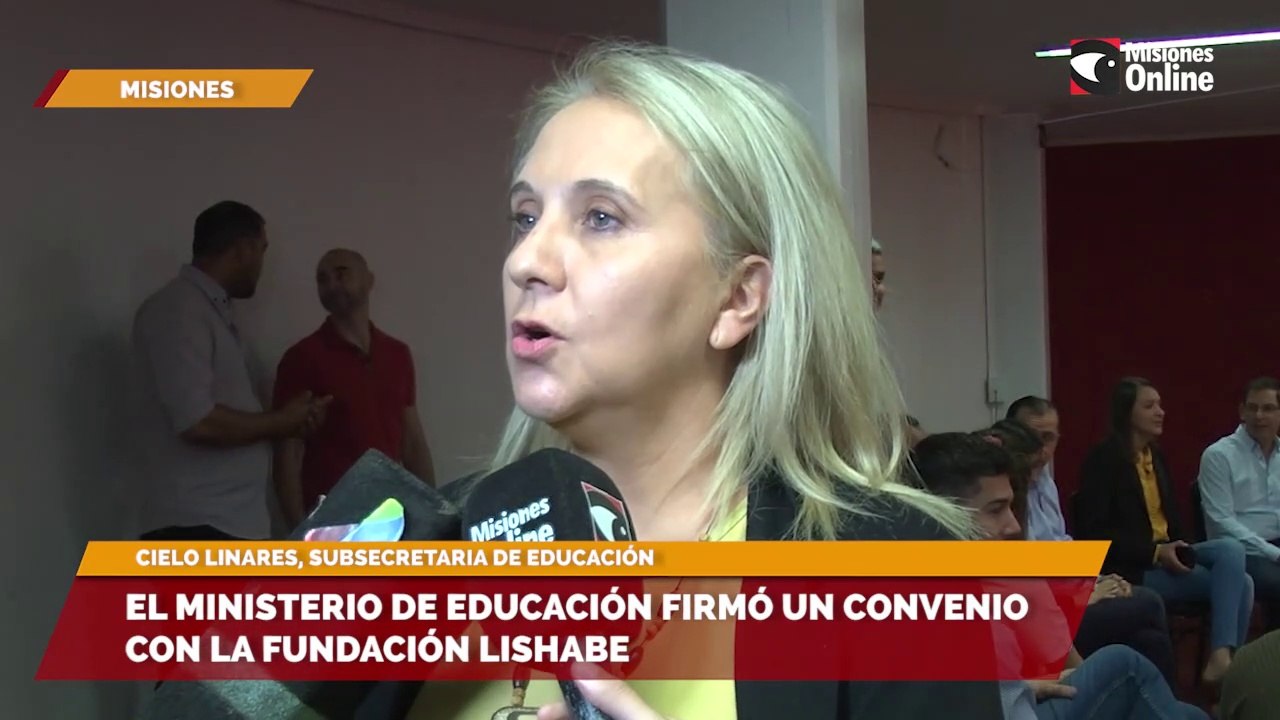 El Ministerio de Educación firmó un convenio con la Fundación Lishabe