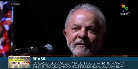Lula da Silva incentiva la campaña de la esperanza en Brasil