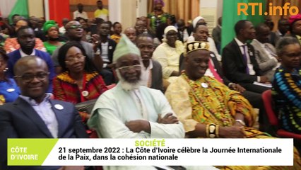 21 septembre 2022 : la Côte d'Ivoire célèbre la Journée Internationale de la Paix