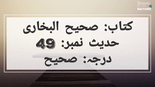 Sahih Bukhari Hadees No.49 _ Hadees Nabvi in Urdu _ Bukhari Hadees _ Bukhari Shareef in Urdu