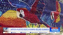 Artista plástico busca romper Récord Guinness al crear el mural ecológico más grande del mundo