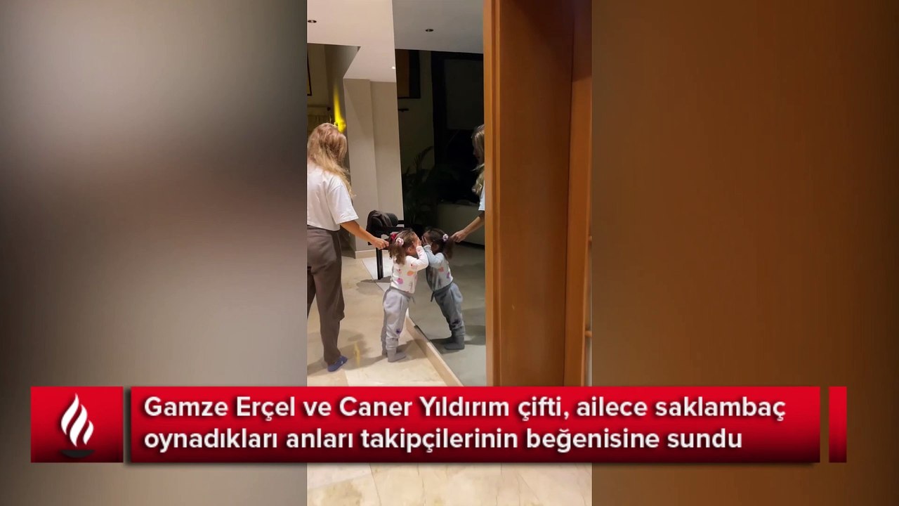 Caner Yıldırım-Gamze Erçel'in kızları Mavi ile saklambaç keyfi
