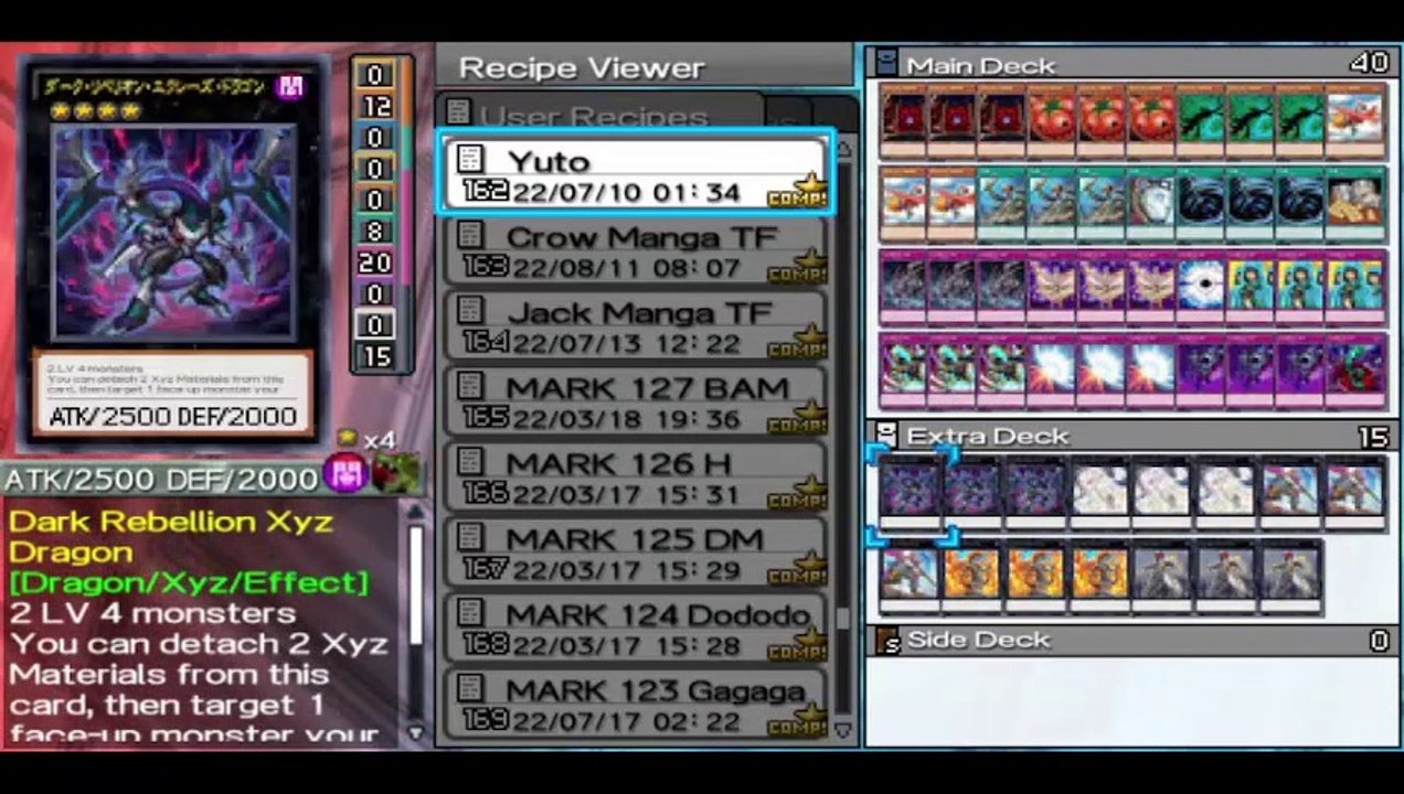 Yu-Gi-Oh! ARC-V Tag Force Special  - Yuto (Videojuegos) Deck Profile #arcv  #tcggaming #cardgamer
