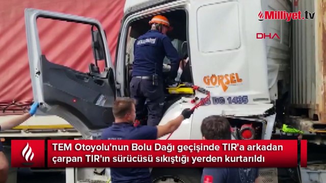 Zamanla yarış! Sürücüyü kurtarmak için seferber oldular