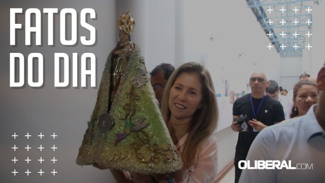 Imagem peregrina da Virgem de Nazaré visita a TV Liberal