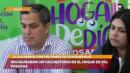 Download Video: Inauguraron un vacunatorio en el hogar de día Posadas