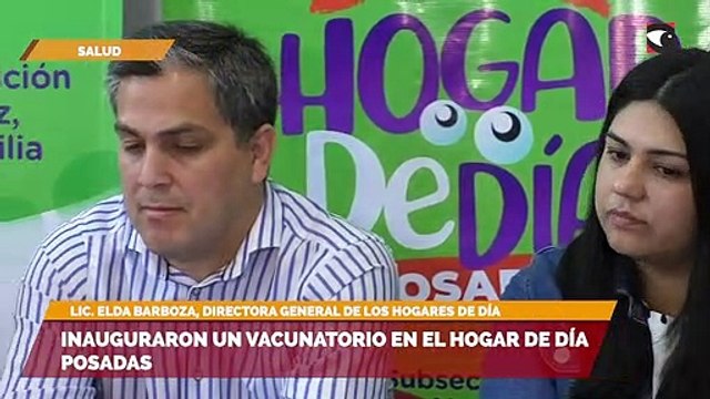 Inauguraron un vacunatorio en el hogar de día Posadas