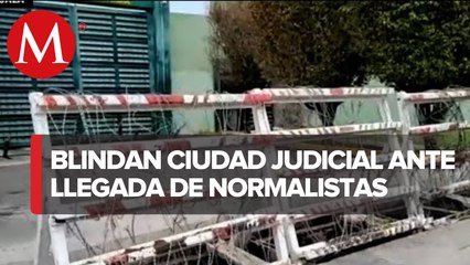 Desalojan ciudad judicial por protestas de normalistas en Guerrero