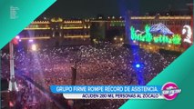 Grupo Firme rompe récord de asistencia en su concierto en el Zócalo de CDMX