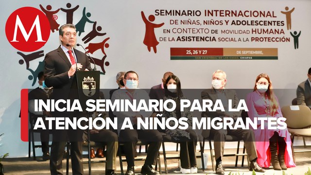 Rutilio Escandón inauguro seminario para atención de niños migrantes