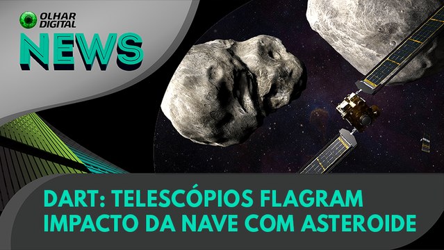 Ao Vivo | DART: telescópios flagram impacto da nave com asteroide | 27/09/2022 | #OlharDigital
