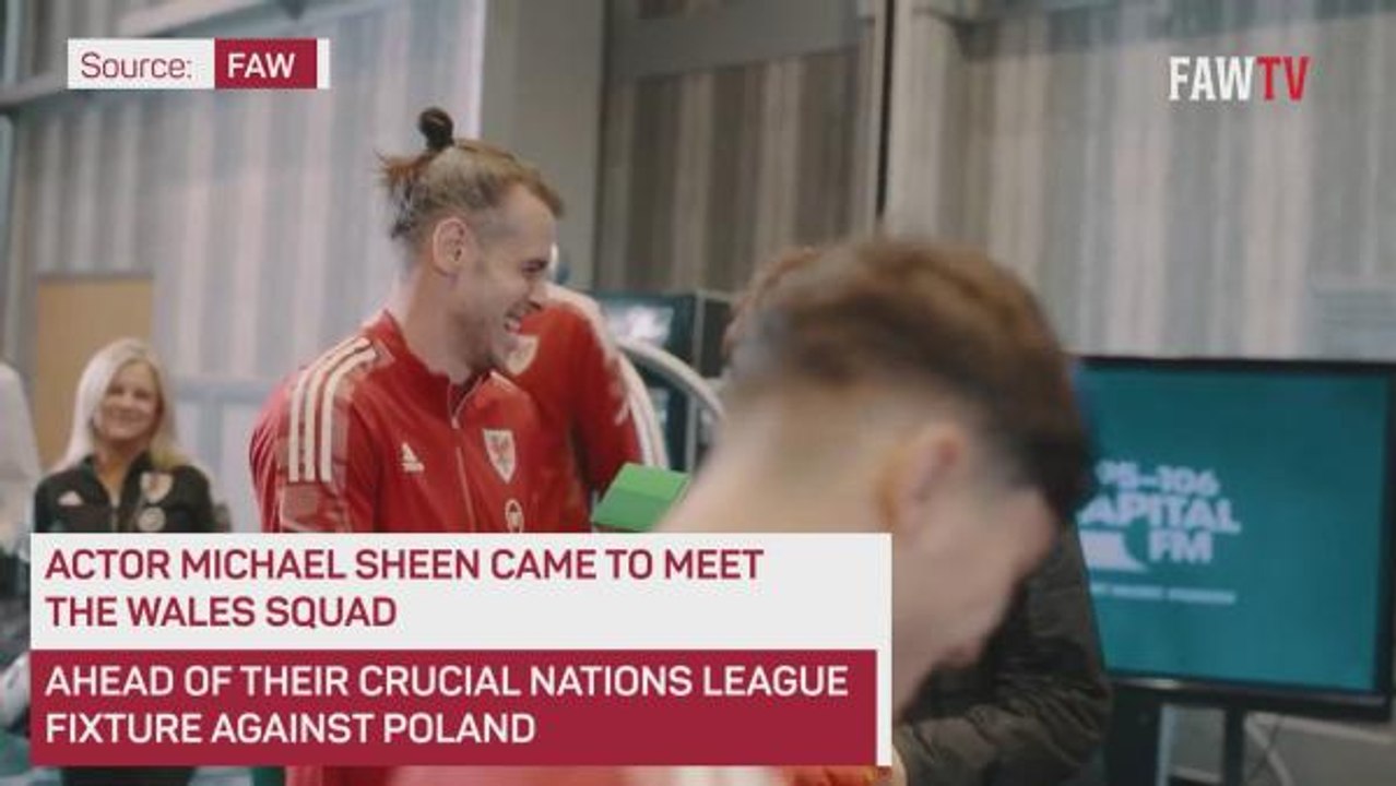 Actor Michael Sheen gives passionate speech to Wales football team