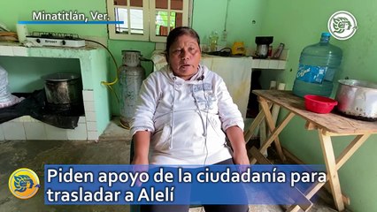 Piden el apoyo de la ciudadanía para trasladar a Alelí