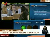 Ministra Magaly Gutiérrez lidera encuentro en conferencia con la Organización Panamericana de Salud