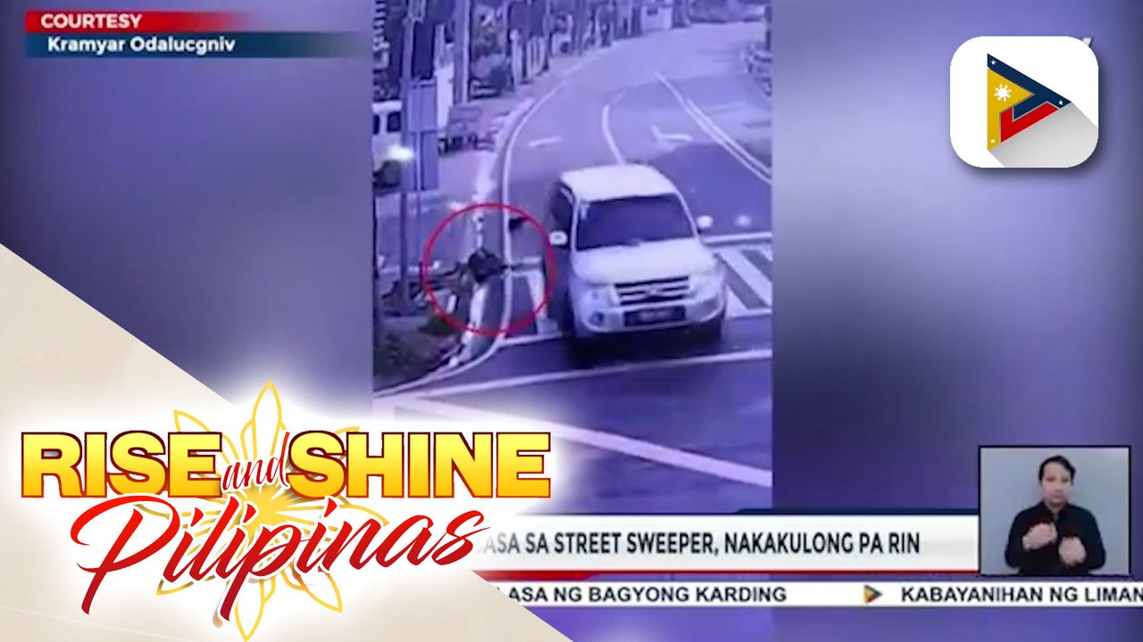 Driver ng SUV na sumagasa sa street sweeper, nakakulong pa rin