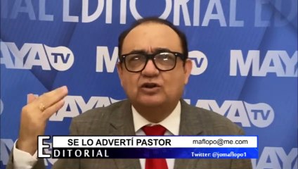 SE LO ADVERTI PASTOR