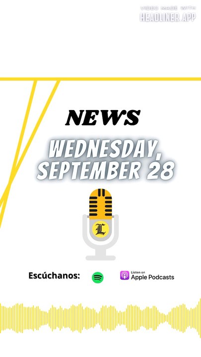 News Wednesday 28 september