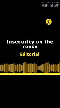 Editorial en inglés: Insecurity on the roads