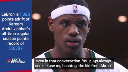 It's 'super dope' to be in NBA scoring record conversation - LeBron
