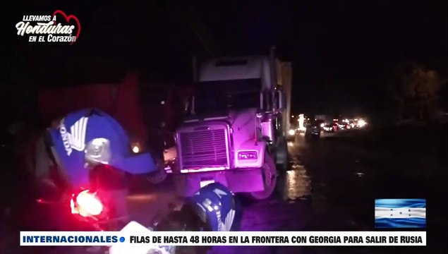 Accidente entre 2 rastras deja pérdidas materiales