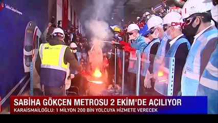 Download Video: Bakan Karaismailoğlu: 2 Ekim’de Sabiha Gökçen Havalimanı metro hattı ile tarihe bir imza daha atıyoruz