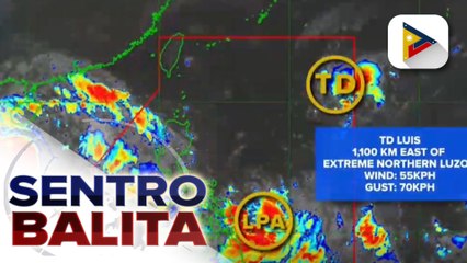 LPA na binabantayan sa loob ng PAR, naging bagyo na at pinangalanang #LuisPH