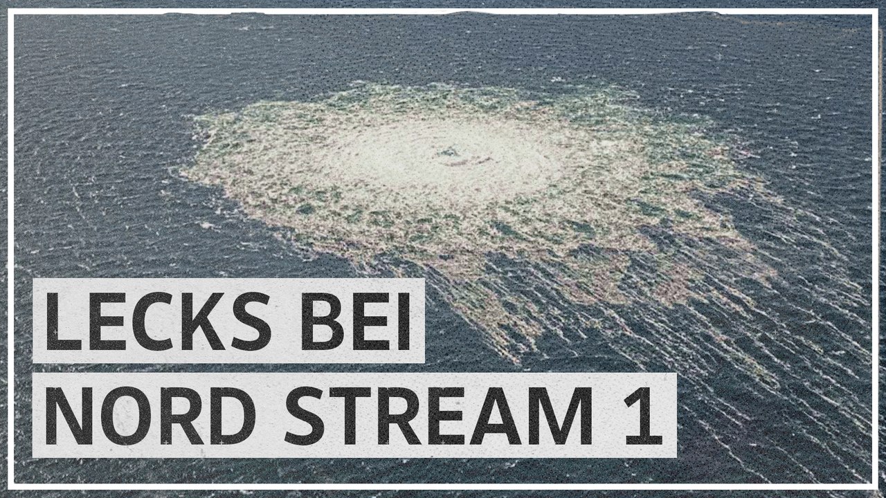 Lecks bei Nord Stream 1: So sprudelt Gas in die Ostsee