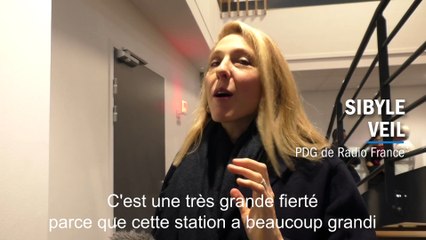 Sibyle Veil, PDG de Radio France, en visite à France Bleu Poitou