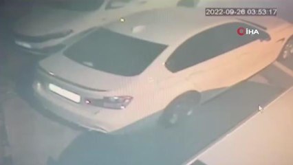 Sahibinin yeni aldığı aracı hırsızlar böyle soydu