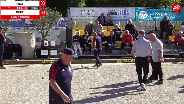Quart FOUCOU vs MACAIRE : National à pétanque vétérans de Nyons 2022
