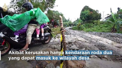 Fenomena Tanah Bergerak Rusak Ratusan Rumah di Bogor