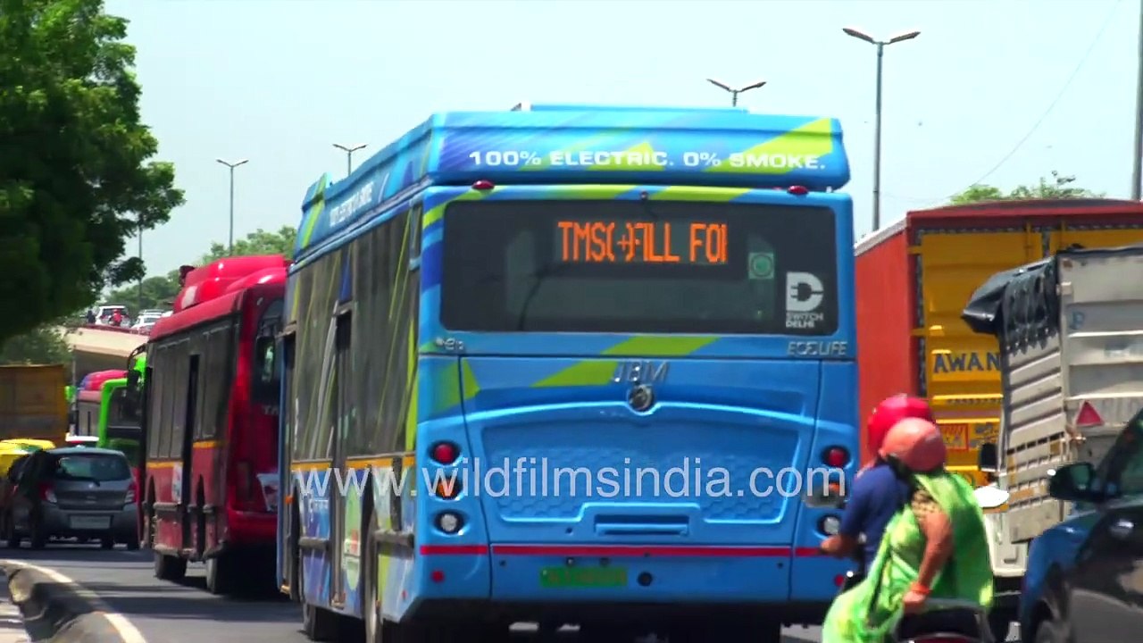 Electric buses on Delhi roads_ India starts to...
