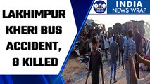 8 Killed, Over 25 Injured In Bus-Truck Collision In UP's Lakhimpur Kheri | Oneindia News *News