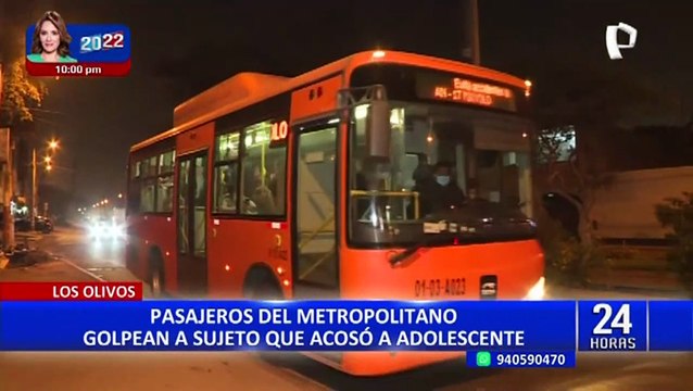 Los Olivos: golpean dentro de bus a sujeto acusado de realizar tocamientos indebidos a menor