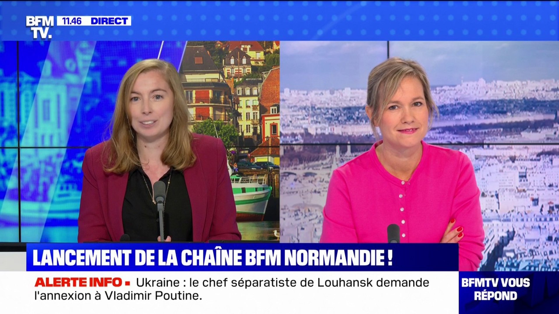 BFM Régions lance sa 10ème chaîne locale: BFM Normandie - Vidéo Dailymotion