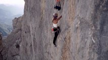 Tres mujeres logran escalar por primera vez una pared de los Picos de Europa