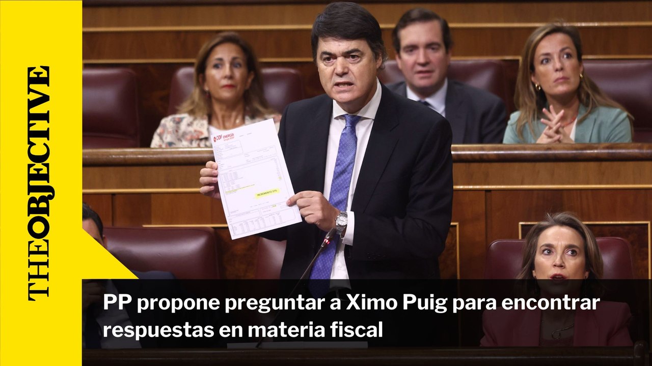 PP propone preguntar a Ximo Puig para encontrar respuestas en materia fiscal